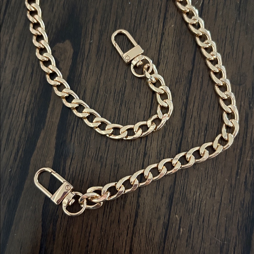 New 24” Gold Chain Bag Replacement Strap - Picture 2 of 3